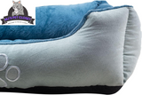 Upgrade your furry friend's comfort with our Medium Orthopedic Rectangle Bolster Pet Bed in Blue! 🐾💙 Perfect for restful naps and support!