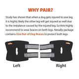 NeoAlly Dog Rear Leg Hock Brace with Safety Reflective Straps for Small Dogs [Short Version]