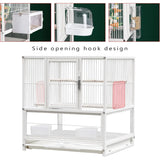 DecorBites™ Wrought Iron Bird Cage for Conures, Lovebirds - 30 Inch