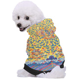 Yellow Qing Dynasty Dragon Button Hoodie