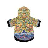 Yellow Qing Dynasty Dragon Button Hoodie