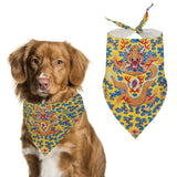 Yellow Qing Dynasty Dragon Pet Scarf