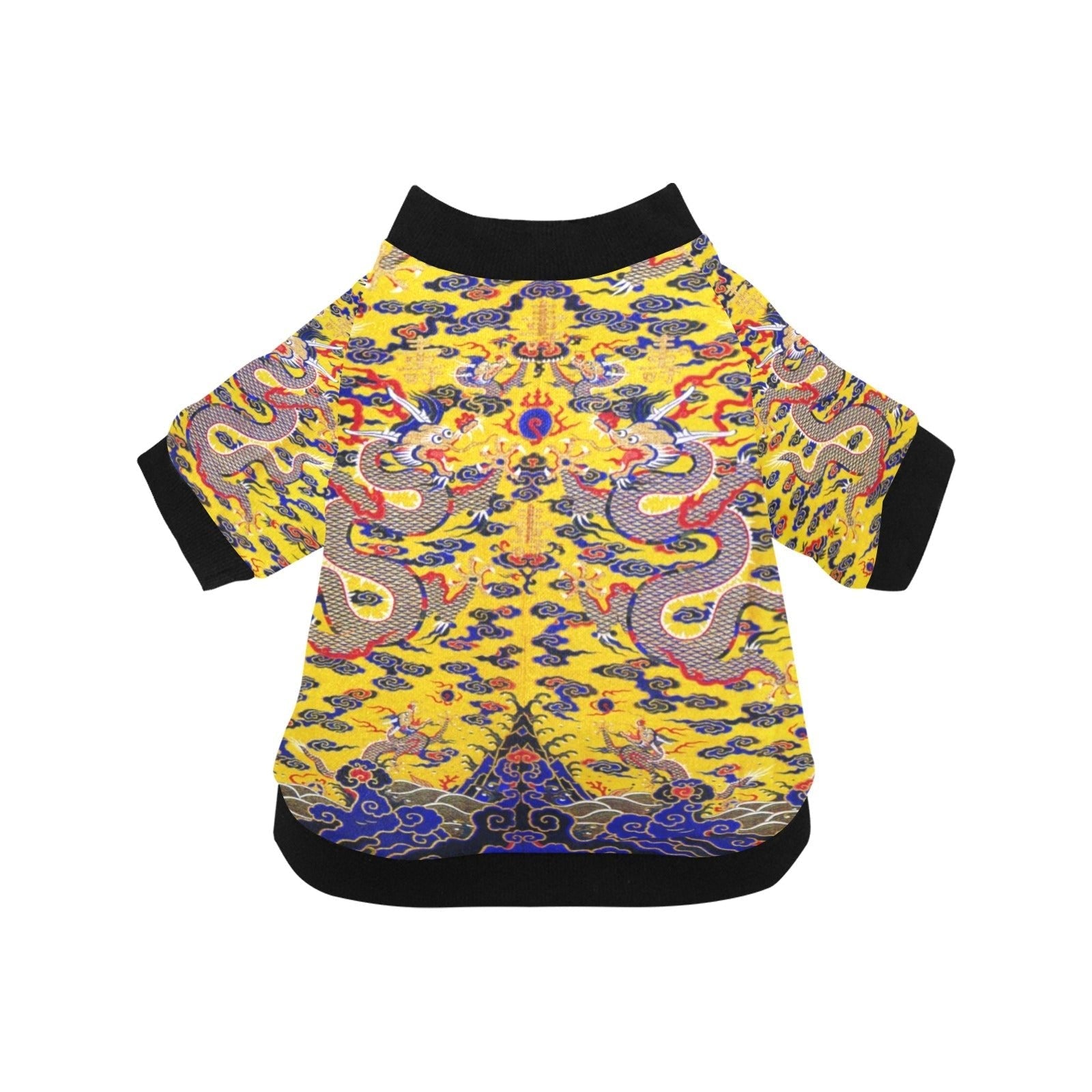 Yellow Imperial Dragon Round Neck Shirt